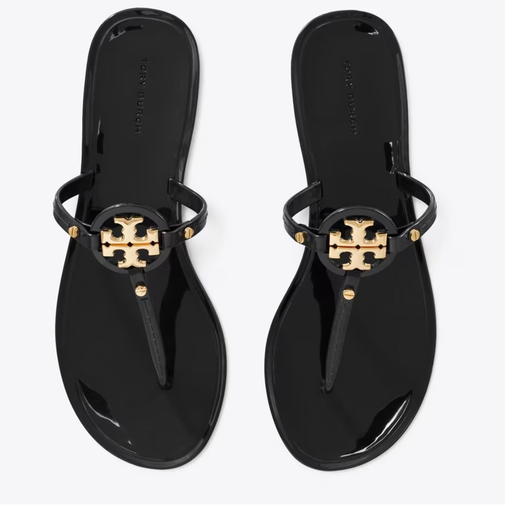 Tory Burch Mini Miller Flat Thong Jelly Sandals